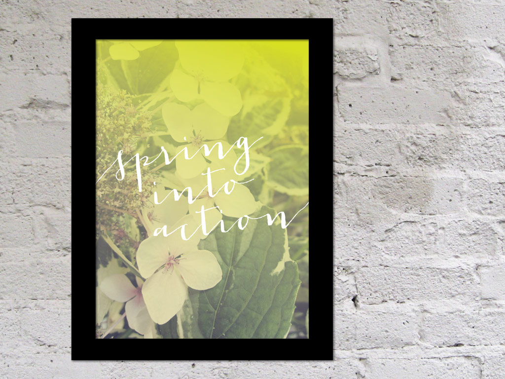 Free Home Office Printable for Spring