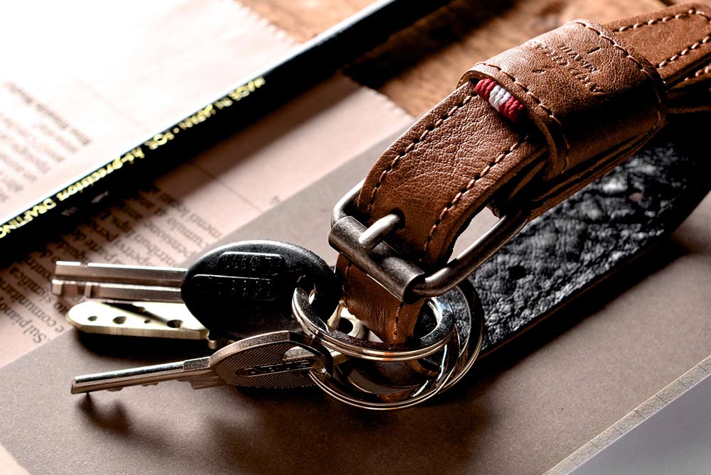 Hard Graft Leather Key Belt Keychain